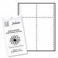 Classic Vertical Paper Agenda/ Name Badge Insert - 1 Color (4"x8")